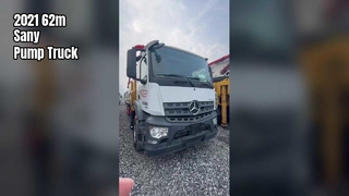 Xe bơm bê tông Sany 62m đã qua sử dụng Khung gầm Benz