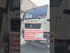 XCMG 72m 펌프 트럭 인프라 개발 솔루션용 지속 가능한 사용 된 콘크리트 펌프 트럭