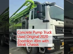 콘크리트 펌프 트럭 사용 원본 2020 Zoomlion 49m 시트랙 차시