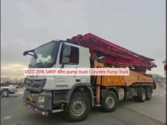 USED 2016 SANY 49m 펌프 트럭 콘크리트 펌프 트럭
