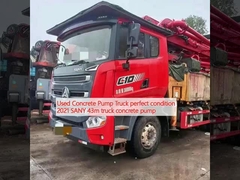 사용 된 콘크리트 펌프 트럭 완벽한 상태 2021 SANY 43m 트럭 콘크리트 펌프