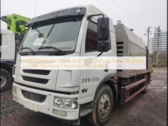 사용 된 ZOOMLION 트럭에 꽂힌 펌프 라인 펌프 100-26MPa 콘크리트 기계 중국 수출 장비