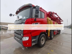 사용 된 SANY 62m 콘크리트 펌프 건설 기계 중국 수출 중고 펌프 트럭