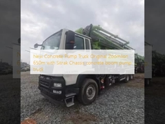 새 콘크리트 펌프 트럭 원본 Zoomlion 650m와 Sitrak 차시 콘크리트 붐 펌프 트럭