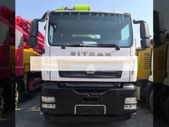 사용 된 ZOOMLION 63m 펌프 트럭 시트랙 차시 2020의 콘크리트 펌프