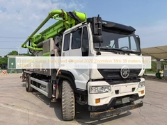 콘크리트 펌프 트럭 사용 오리지널 2020 Zoomlion 38m 38m STERR 차시와 함께