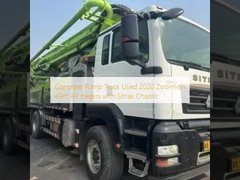 콘크리트 펌프 트럭 사용 2020 Zoomlion 49m 49m 시트랙 차시와 함께