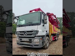 대형 판매 SANY 52m 사용 된 콘크리트 펌프 트럭 벤츠 건설 장비 차체