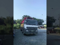 2019 SANY 56m 사용 된 콘크리트 펌프 트럭 벤츠 건설 장비 차체