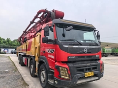 SANY는 62m 콘크리트 펌프 트럭을 사용했습니다.