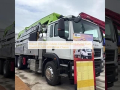 탄탄한 구조 3 축 콘크리트 붐 펌프 트럭 Zoomlion 50m