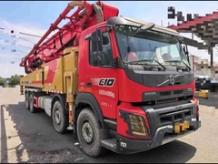 2022년 중고 Sany 62미터 콘크리트 펌프 볼보 트럭 장착 유압식 콘크리트 펌프 트럭