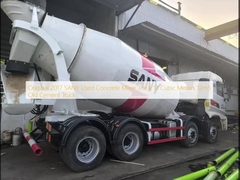 2017년형 SANY 중고 콘크리트 믹서 트럭 12 입방 미터 12m3 구형 시멘트 트럭