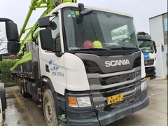 2020 Zoomlion 52M 콘크리트 펌프 트럭 스캐니아 차시 사용 된 52 미터 콘크리트 펌프 트럭