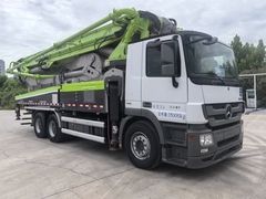 49m 중고용 콘크리트 펌프 트럭 줌리온 2019 ZLJ5350THBBE 벤츠 차체