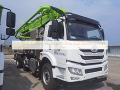 2025년 3축 8륜 콘크리트 붐 펌프 트럭 Zoomlion 43m, FAW 섀시 포함