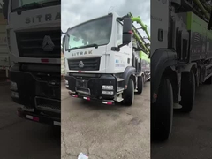 줌리온 70M 콘크리트 펌프 트럭 Sitrak 섀시 사용 70미터 펌프