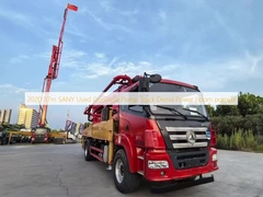 2020년 37m SANY 중고 콘크리트 펌프 트럭 디젤 동력 붐 펌프