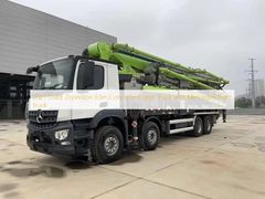 2021 사용 된 Zoomlion 63m 콘크리트 펌프 트럭과 메르세데스 벤츠 트럭