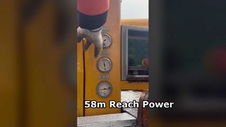 Alcance del poder del chasis del Benz del camión de la bomba de los 58m XCMG