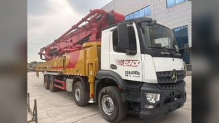 Caminhão bomba de concreto Sany 62M com chassi de caminhão Mercedes Benz 2020 usou bomba de 62 metros