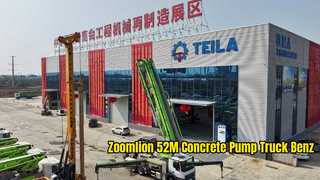 Zoomlion 52M Concrete Pump Truck Mercedes Benz Chassis Used 52 Meters Beton Pump Truck 2023